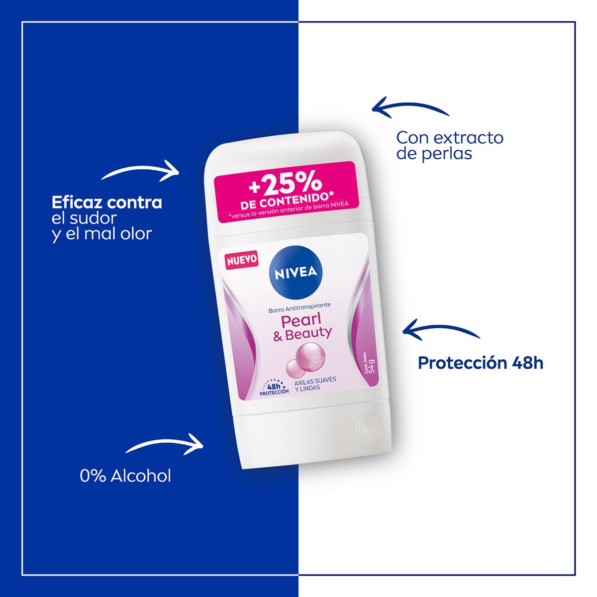 NIVEA - NIVEA Antitranspirante Aclarante 48h en Barra 54g