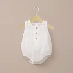 OPALINE - Bombacho blanco de bebé niña