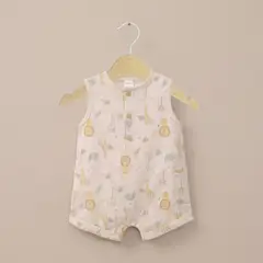OPALINE - Bombacho beige estampado de bebé niña