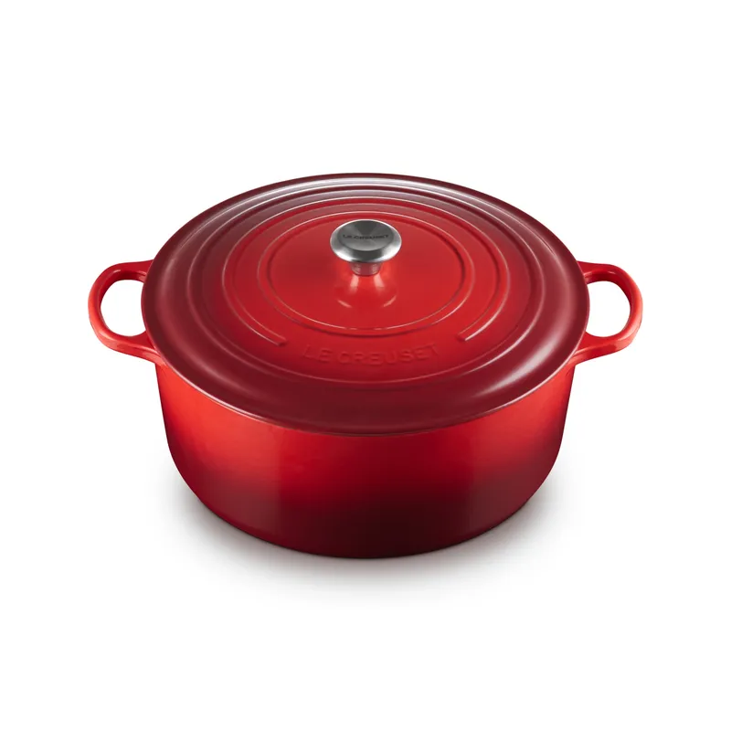 LE CREUSET - Le Creuset Cocotte Redonda 34cm Cereza Hierro