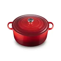 LE CREUSET - Cocotte Redonda 34cm Cereza Hierro