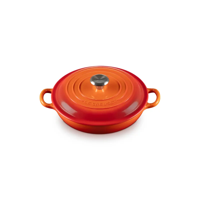 LE CREUSET - Le Creuset Cacerola Baja 22cm Volcanica Hierro