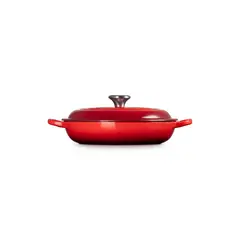 LE CREUSET - Cacerola Baja 22cm Cereza Hierro