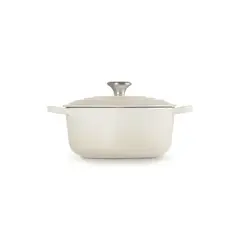 LE CREUSET - Cocotte Redonda 22cm Meringue Hierro