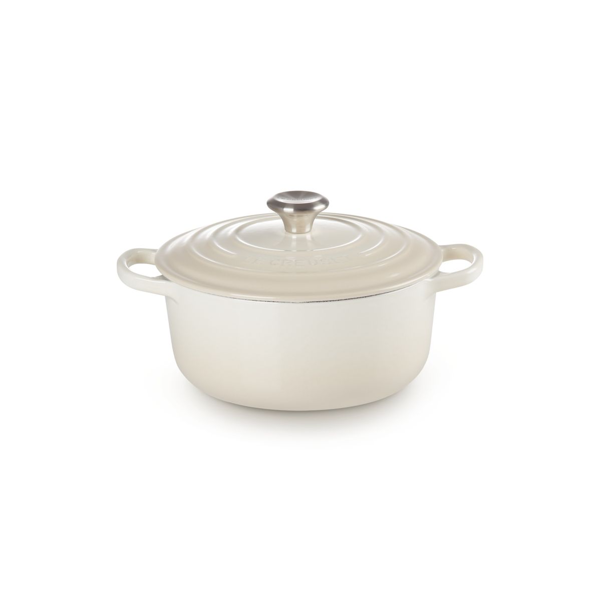 LE CREUSET - Le Creuset Cocotte Redonda 22cm Meringue Hierro