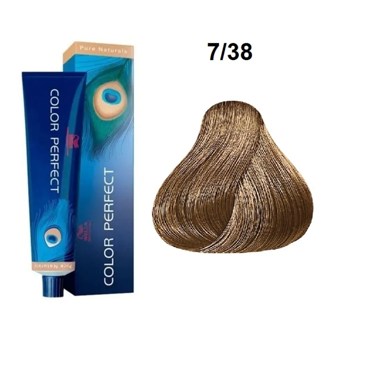 WELLA - Tinte Wella Color Perfect 7.38 Rubio Mediano Dorado Perla 60ml