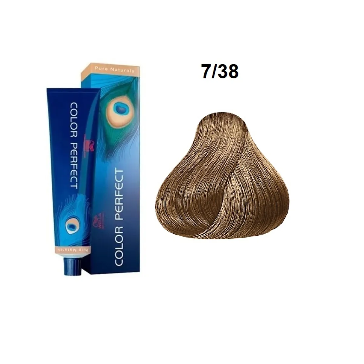 WELLA - Tinte Wella Color Perfect 7.38 Rubio Mediano Dorado Perla 60ml
