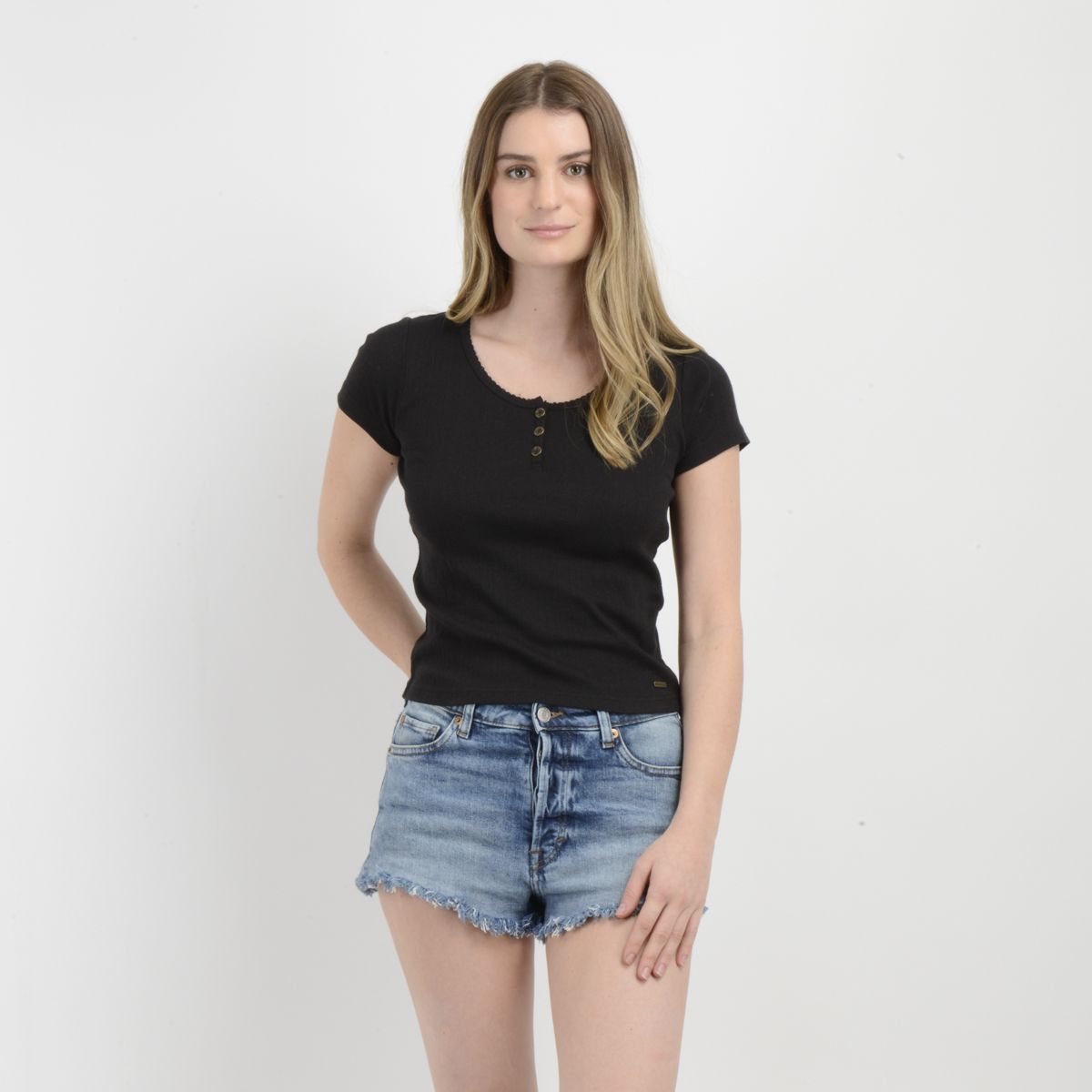 O'NEILL - POLERA MANGA CORTA JOEY II NEGRO