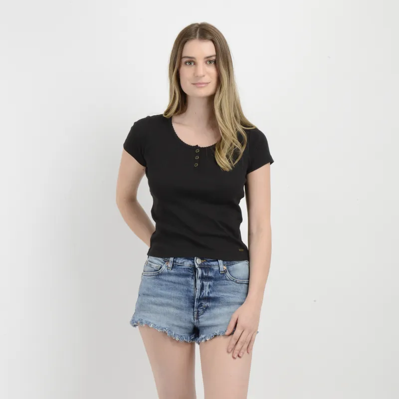 O'NEILL - POLERA MANGA CORTA JOEY II NEGRO