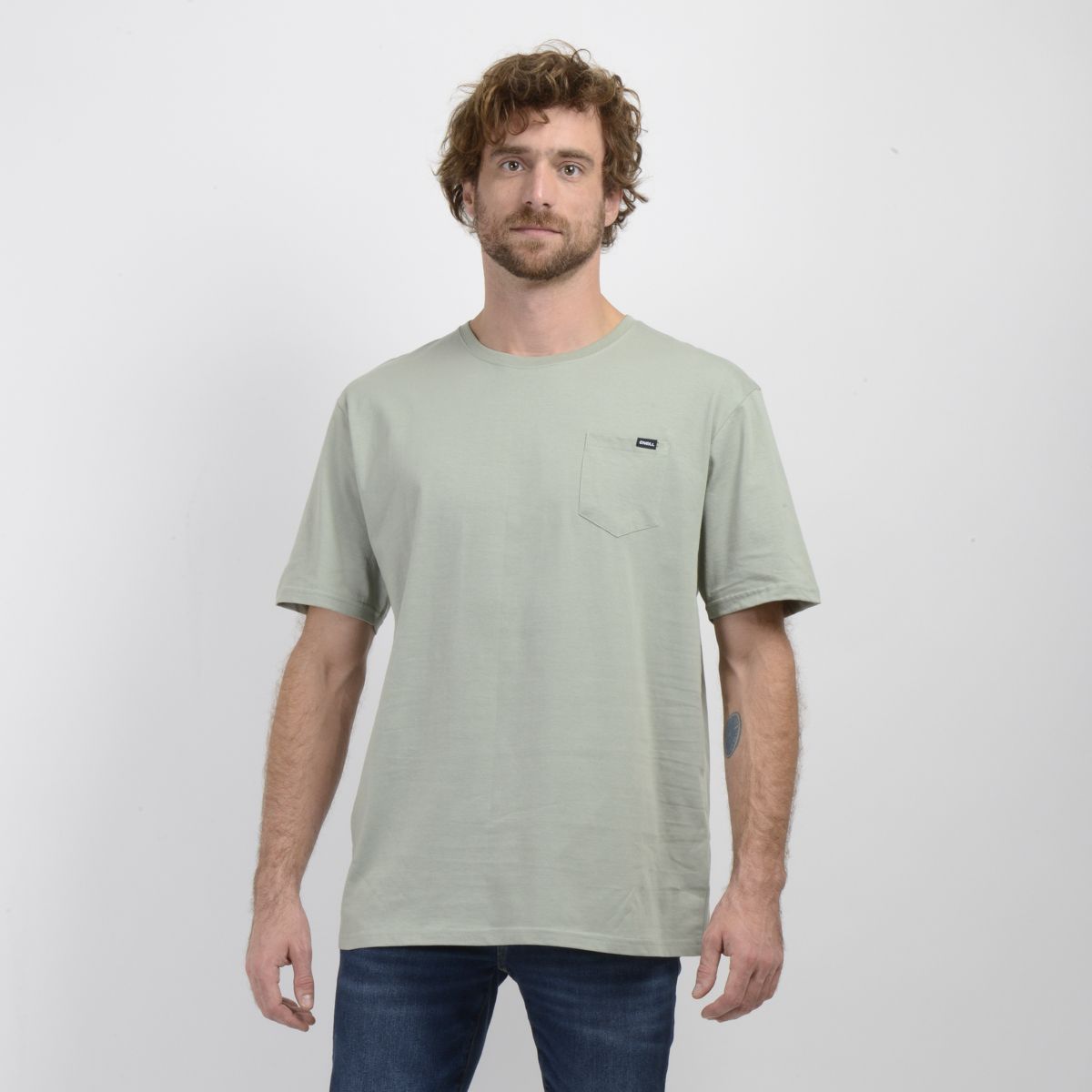 O'NEILL - POLERA MANGA CORTA EAST CLIFF VERDE CLARO