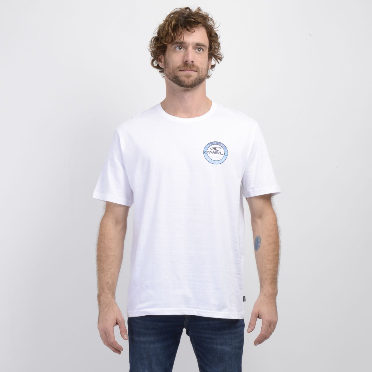 O'NEILL - POLERA MANGA CORTA COIN FLIP BLANCO