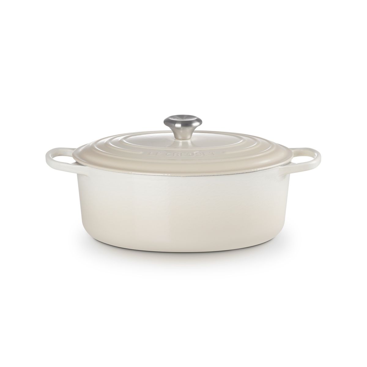 LE CREUSET - Le Creuset Cocotte Ovalada 31cm Meringue Hierro