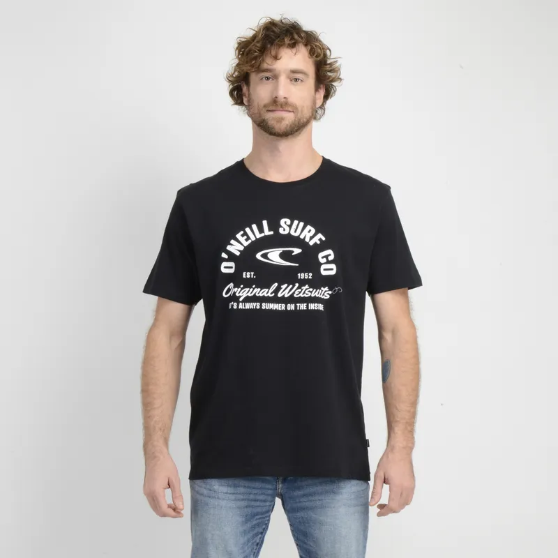 O'NEILL - POLERA MANGA CORTA SURF CO NEGRO