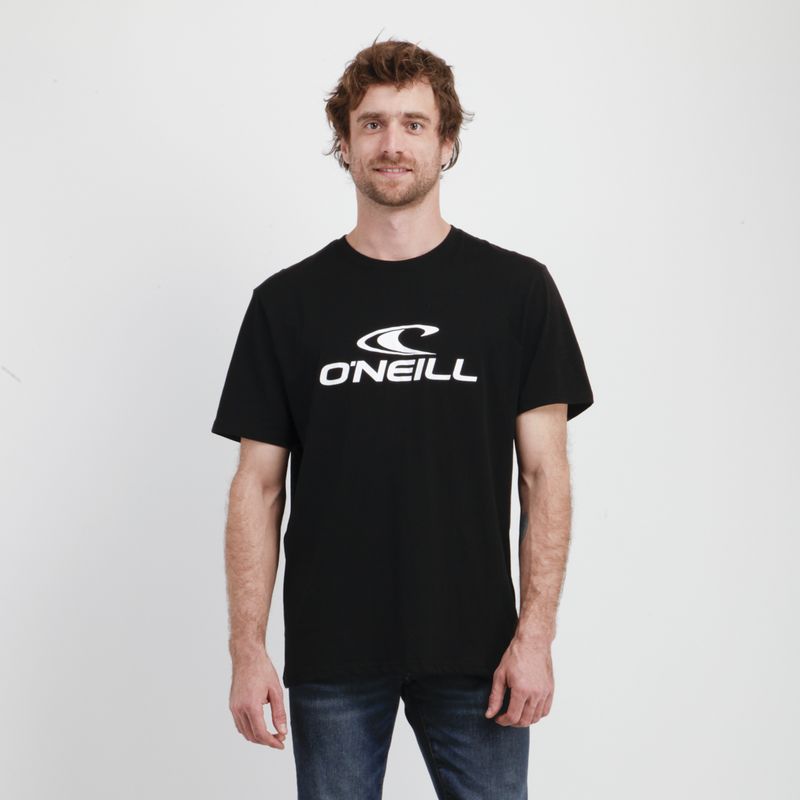 O'NEILL - POLERA MANGA CORTA STACK NEGRO
