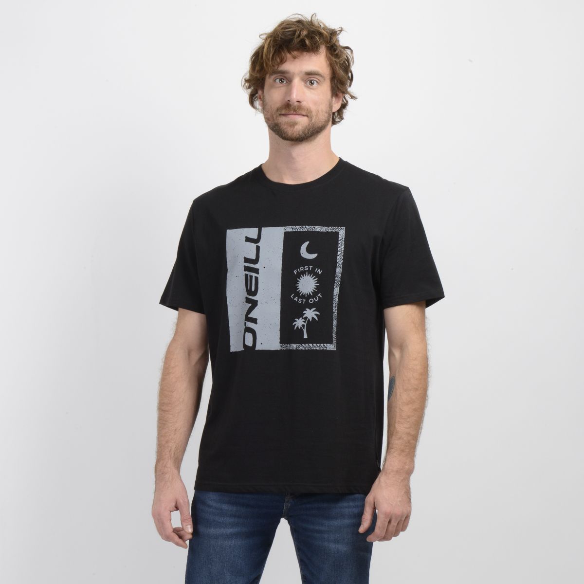 O'NEILL - POLERA MANGA CORTA ARCHES NEGRO