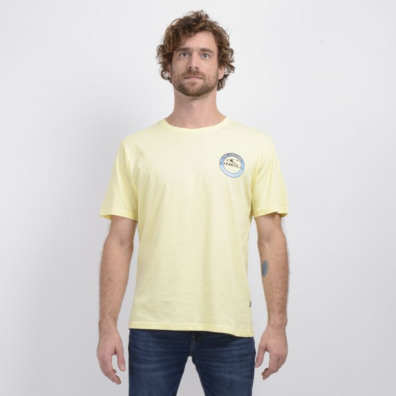 O'NEILL - POLERA MANGA CORTA COIN FLIP AMARILLO CLARO