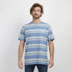 O'NEILL - POLERA MANGA CORTA O'RIGINALS STRIPE AZUL