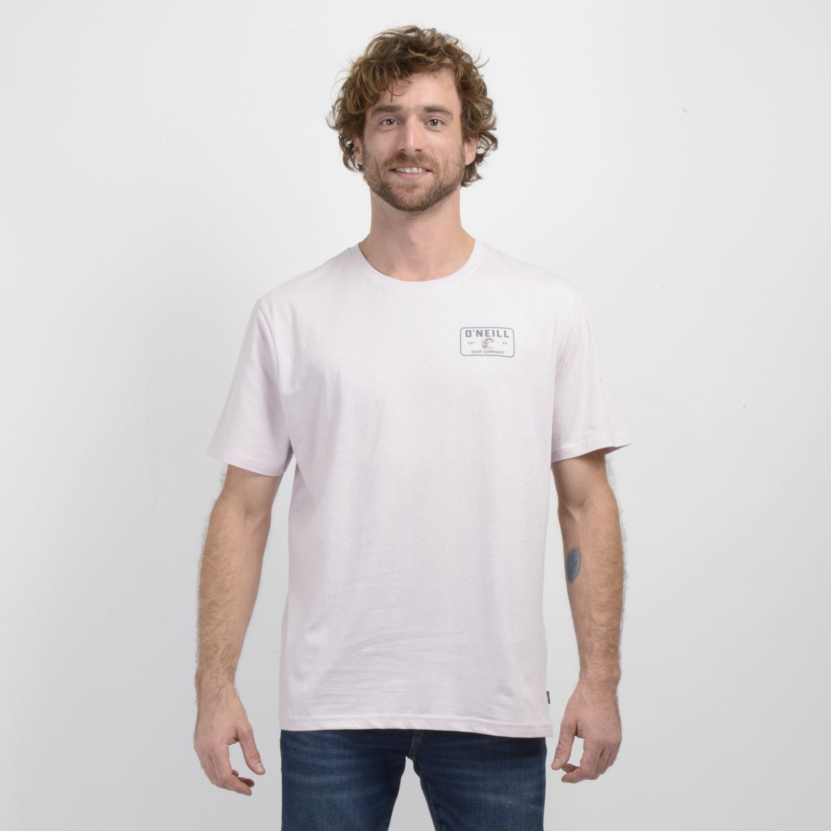 O'NEILL - POLERA MANGA CORTA OBLONG ROSADO CLARO