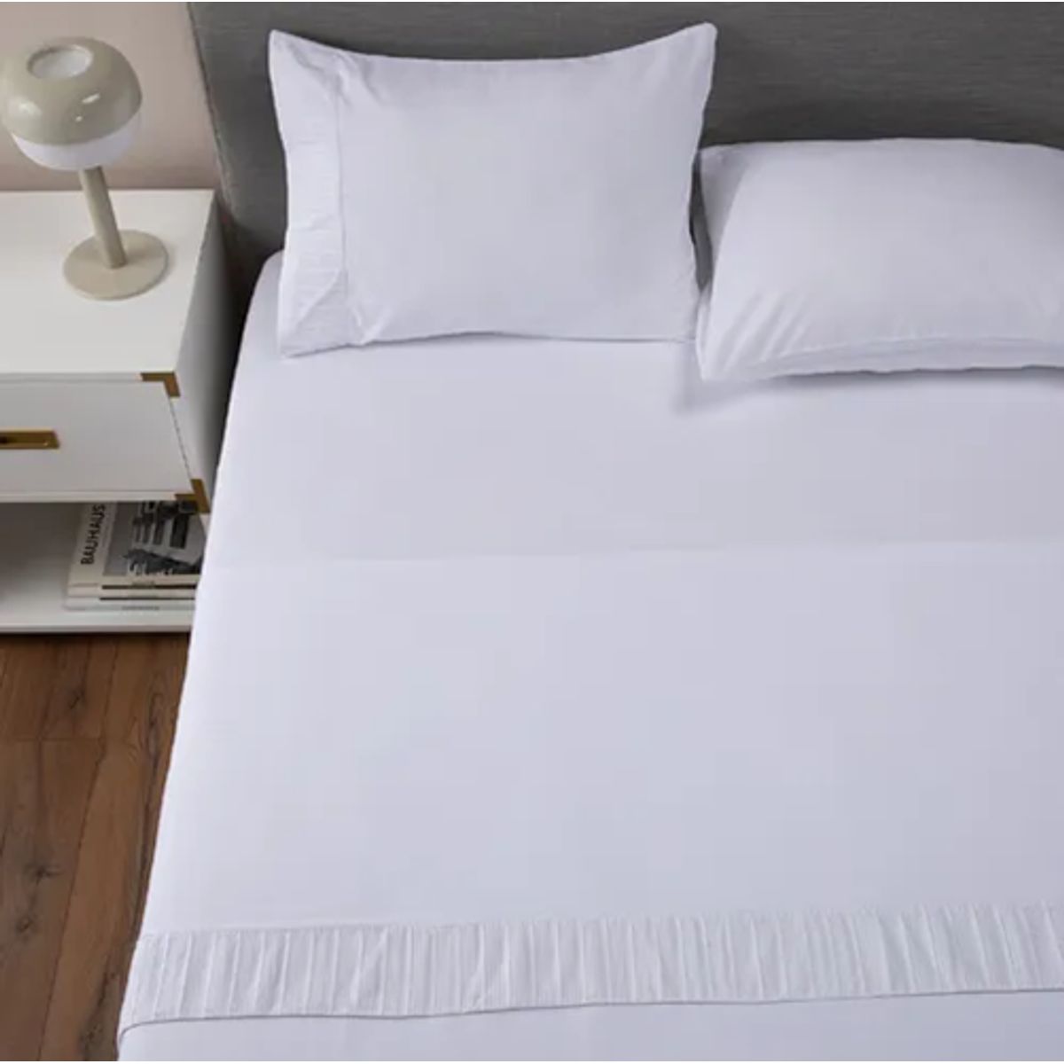 GENERICO - Sabanas casatua hotel funda almohada king color blanco