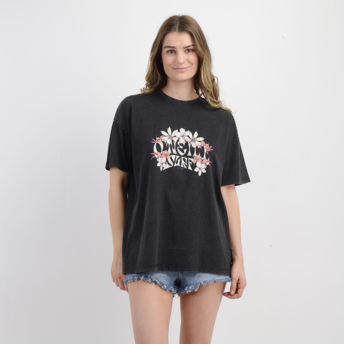 O'NEILL - POLERA MANGA CORTA BE NICE NEGRO