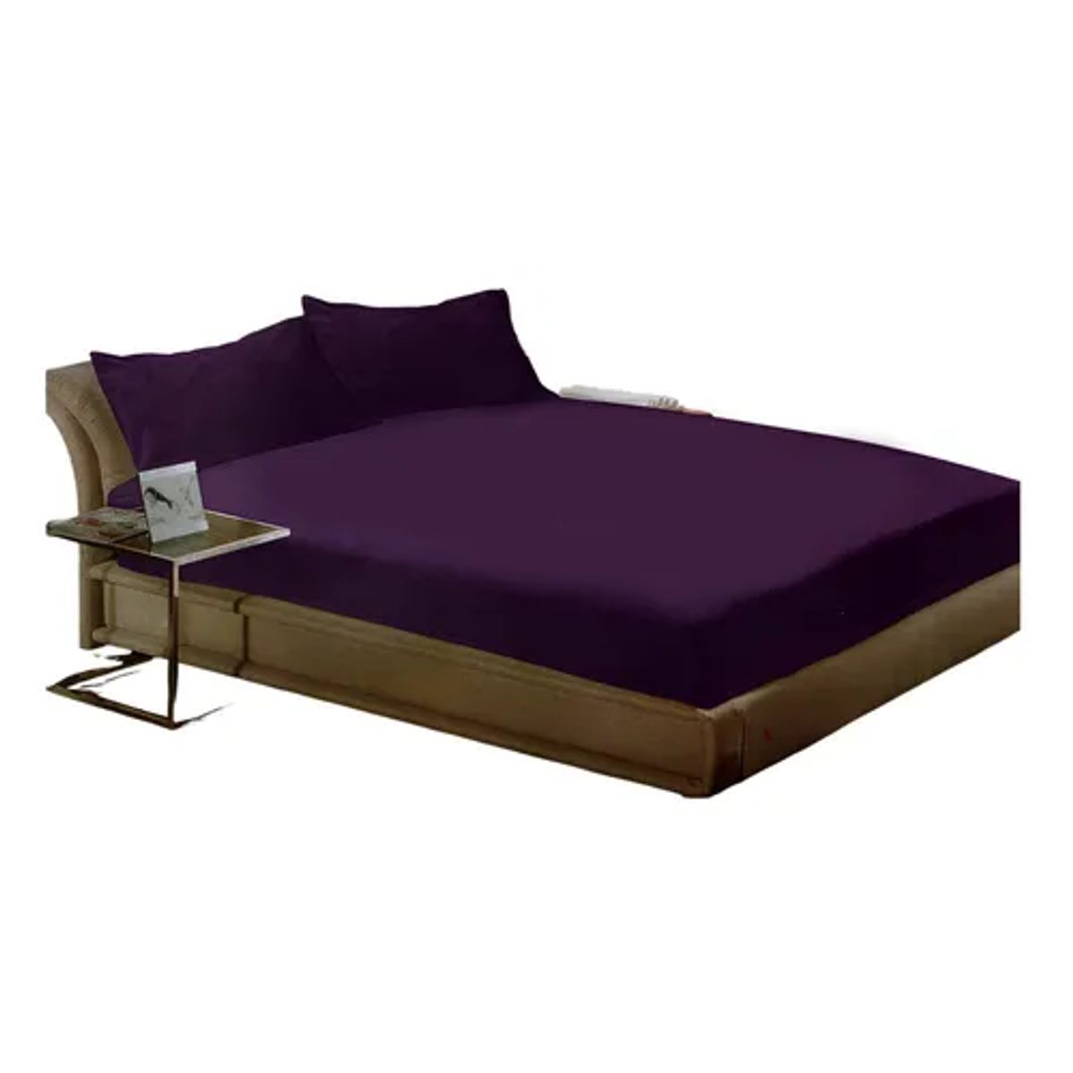 GENERICO - Sabana polar 2 plazas diseño liso color morado