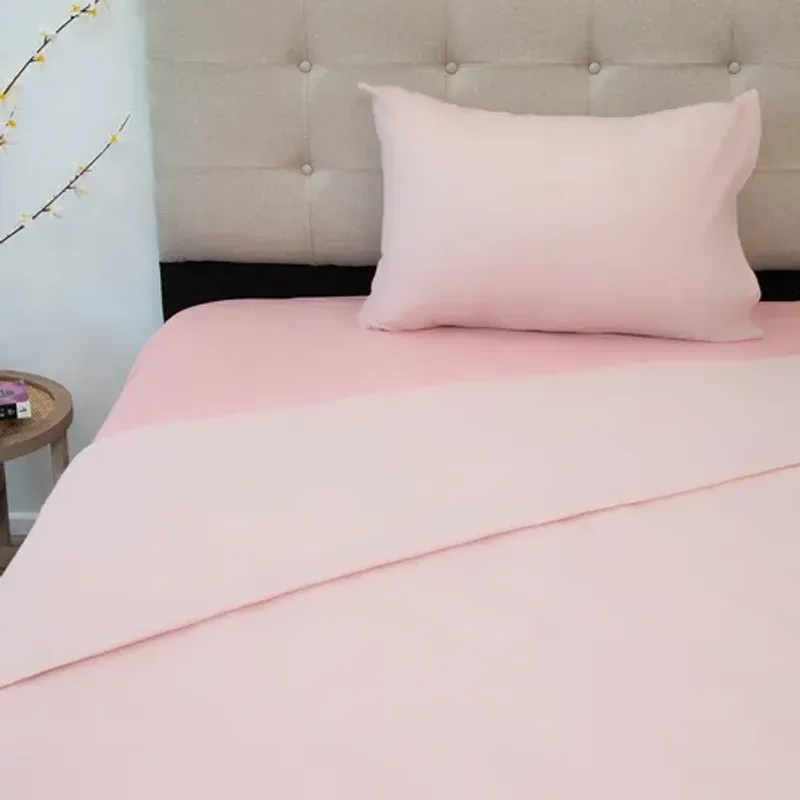 GENERICO - Sabana polar termica 15 plaza doral color rosa