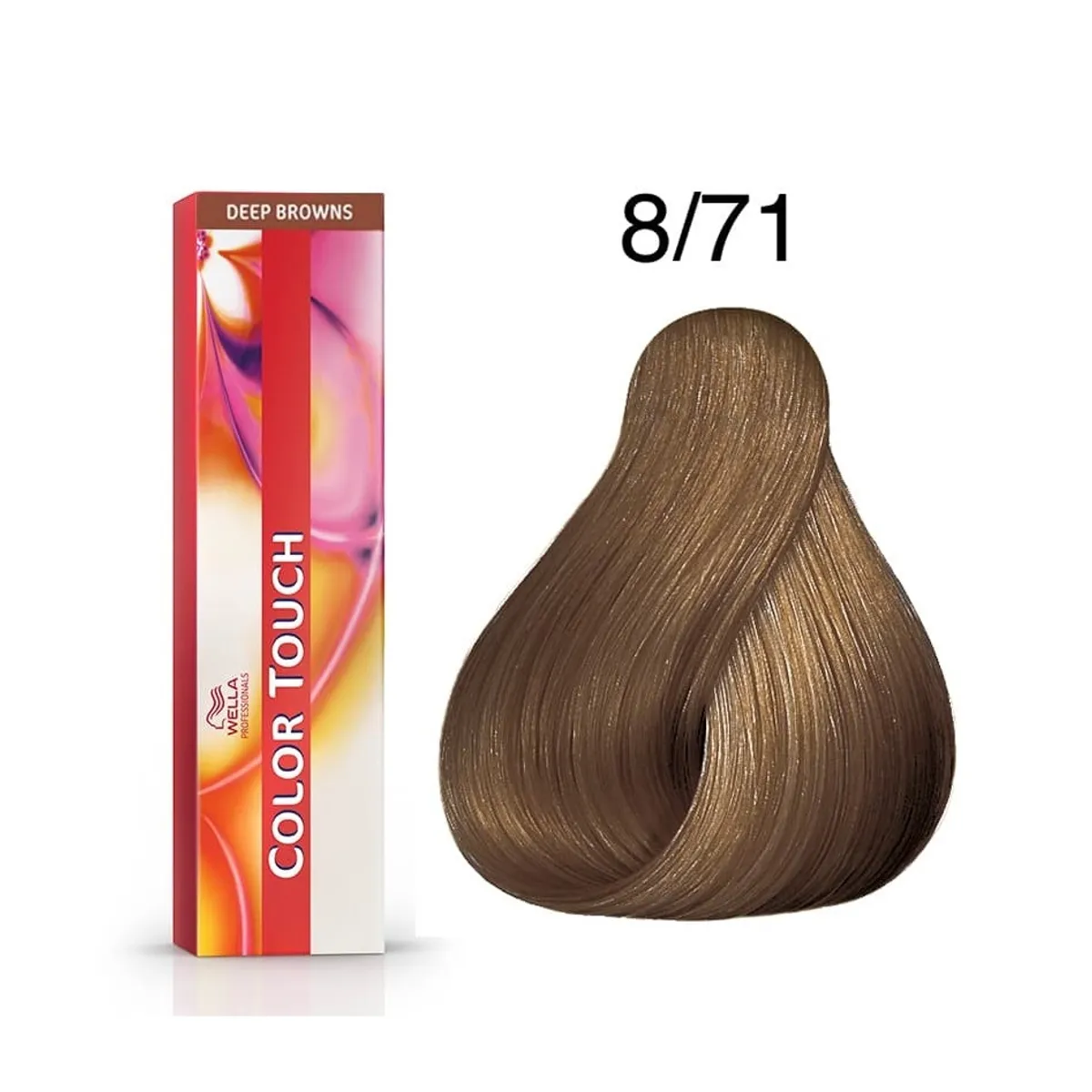 WELLA - Tinte Wella Color Touch 8.71 Rubio Claro Marron Cendre 60ml