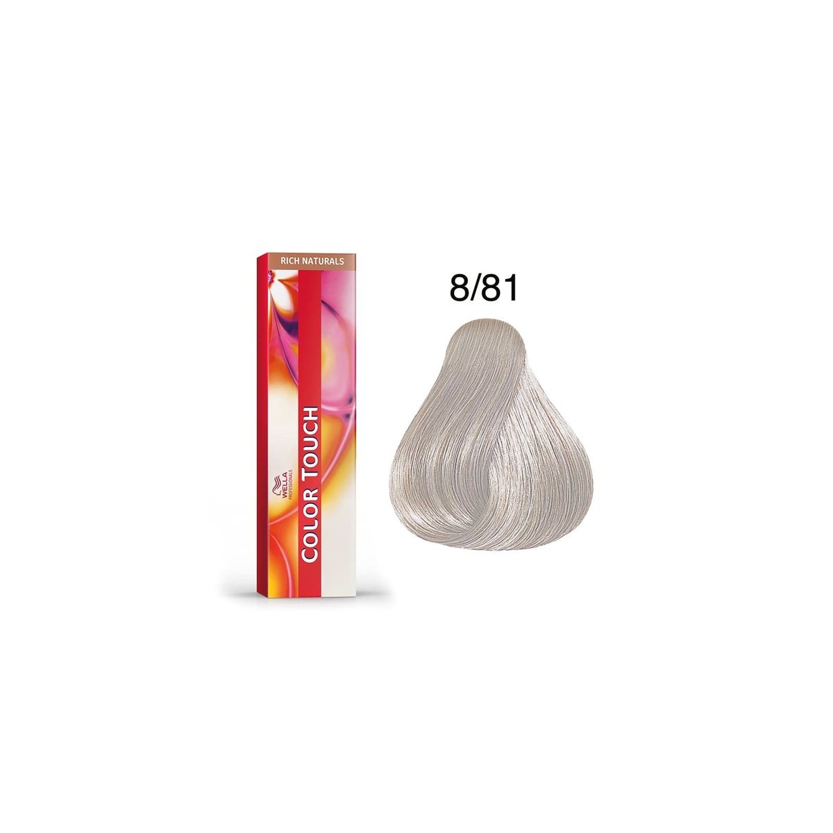 WELLA - Tinte Wella Color Touch 8.81 Rubio Claro Perla Ceniza 60ml