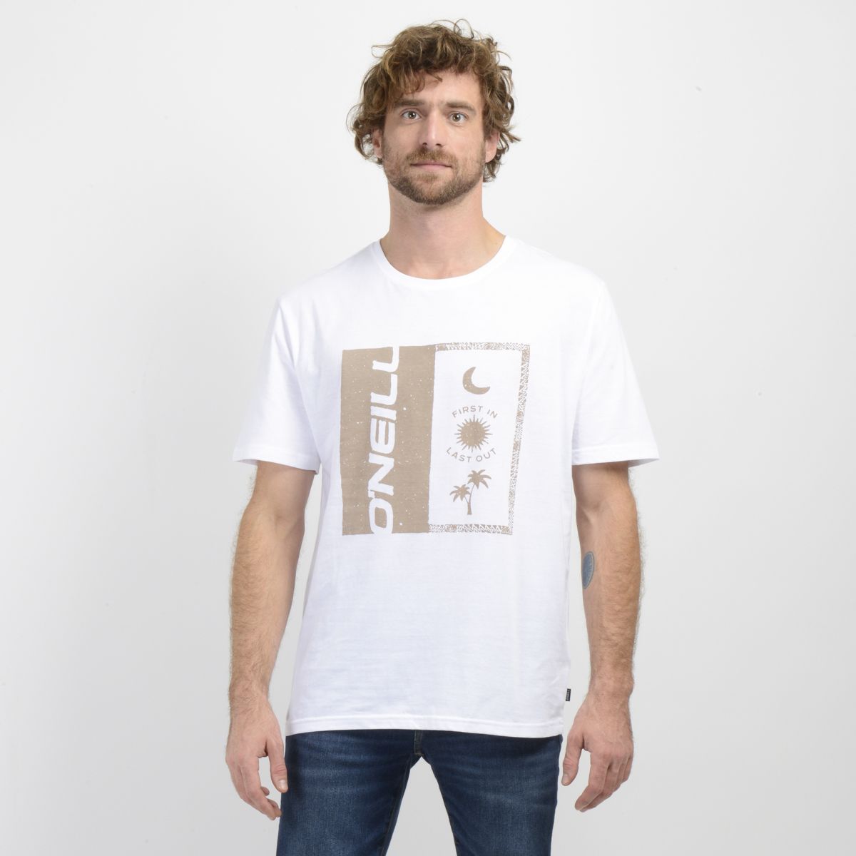 O'NEILL - POLERA MANGA CORTA ARCHES BLANCO