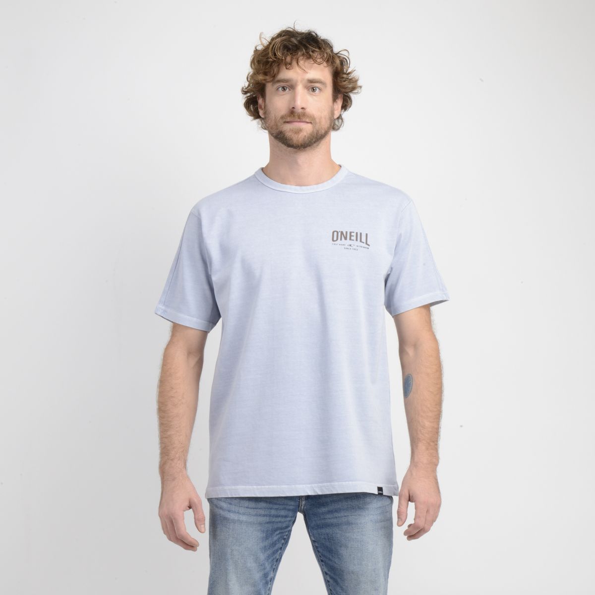 O'NEILL - POLERA MANGA CORTA FIELDS AZUL CLARO