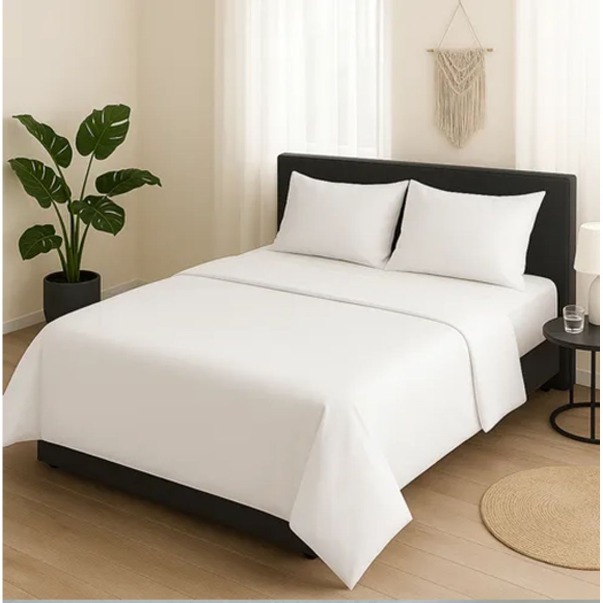 GENERICO - Sabanas hotel irish home microfibra super king color blanco