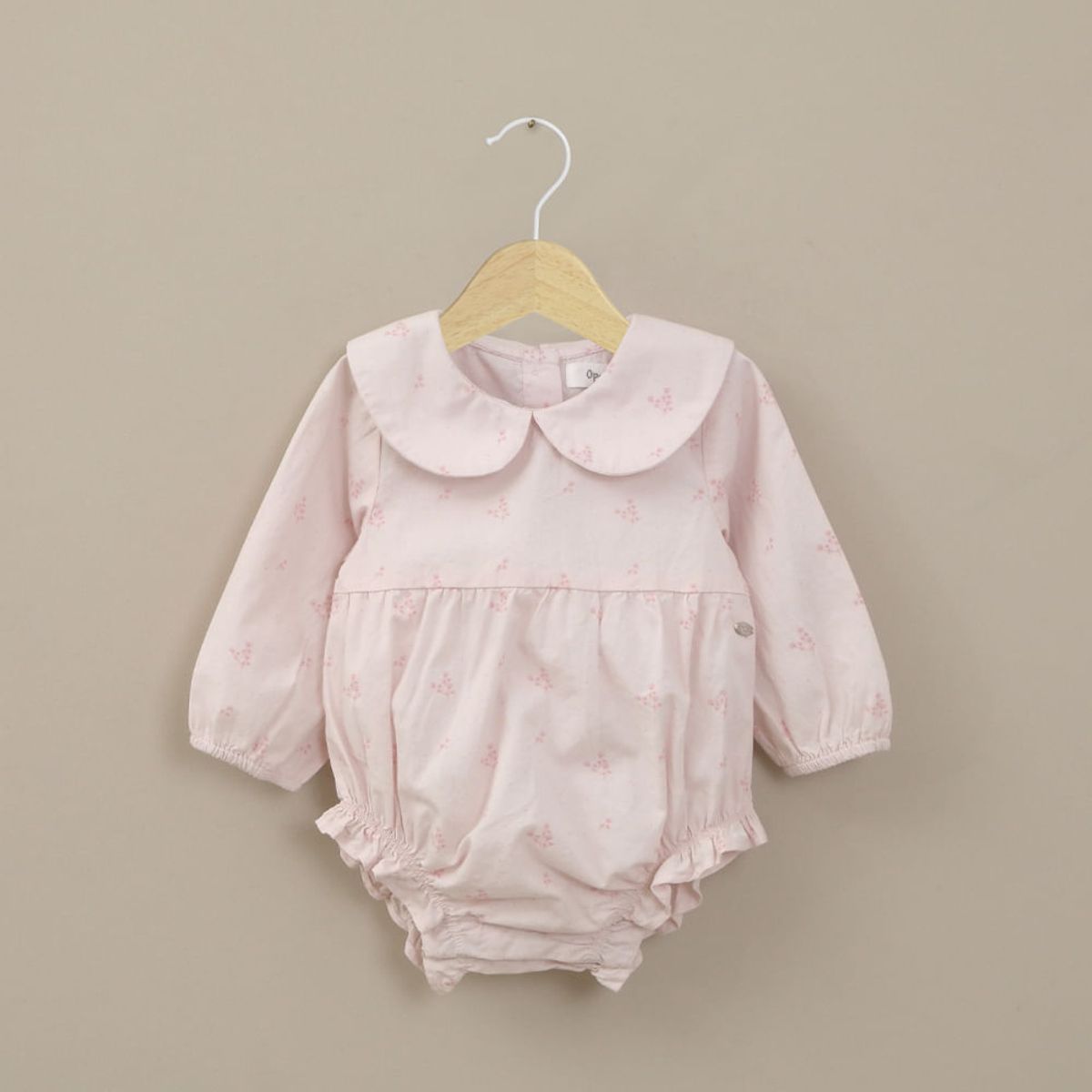 OPALINE - Bombacho manga larga rosado de bebé niña