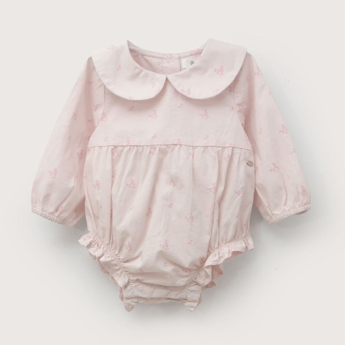 OPALINE - Bombacho manga larga rosado de bebé niña