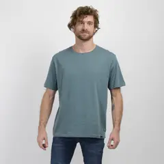 O'NEILL - POLERA MANGA CORTA EAST CLIFF BASIC VERDE OSCURO