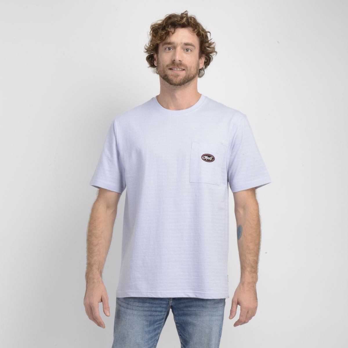 O'NEILL - POLERA MANGA CORTA POCKET AZUL CLARO