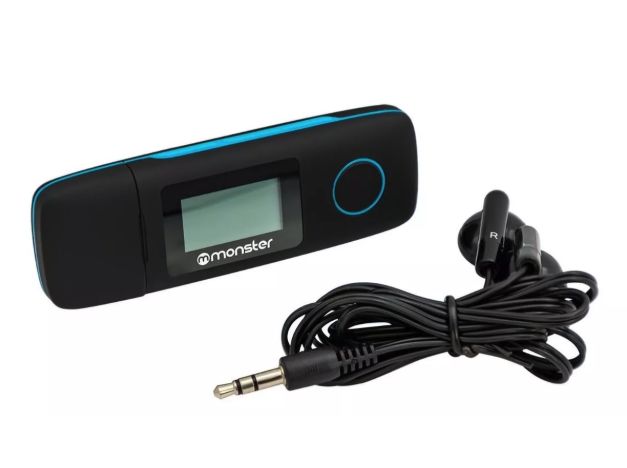 MONSTER Reproductor MP3 16GB Audio - Azul