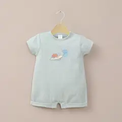 OPALINE - Bombacho celeste estampado de bebé niño