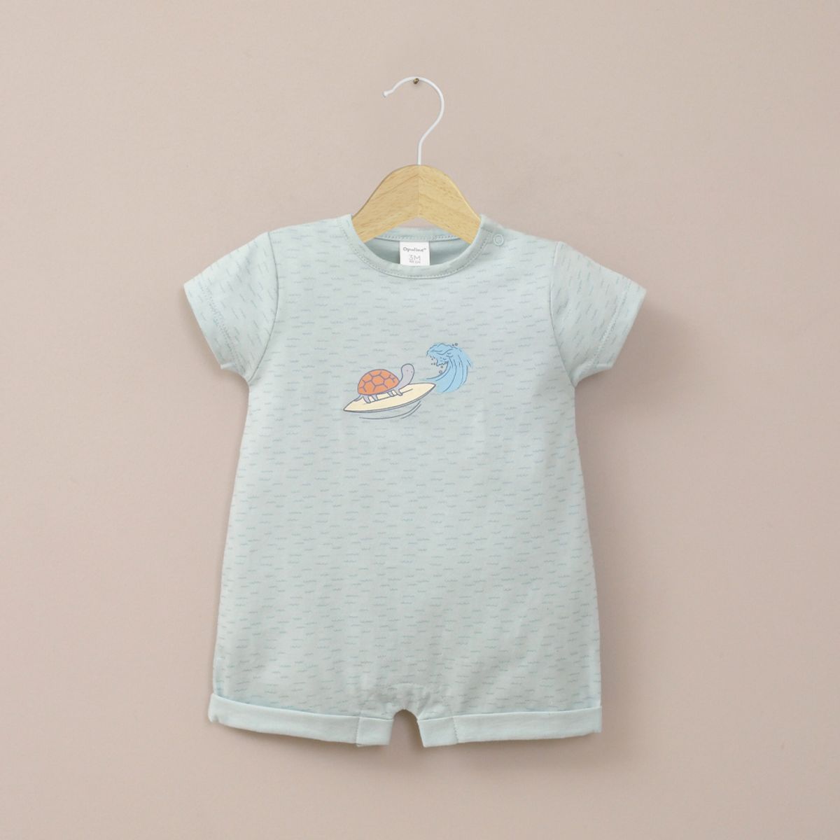 OPALINE - Bombacho celeste estampado de bebé niño