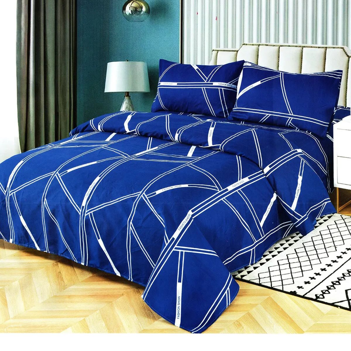 GENERICO - Juego sabana estampado algodon 15 plaza color 17