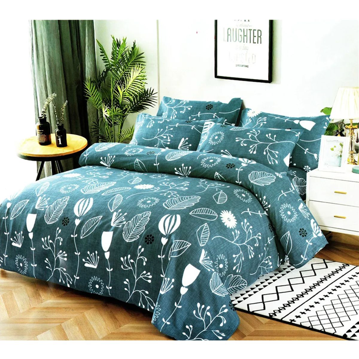 GENERICO - Juego sabana estampado algodon 15 plaza 3 pzas color 2