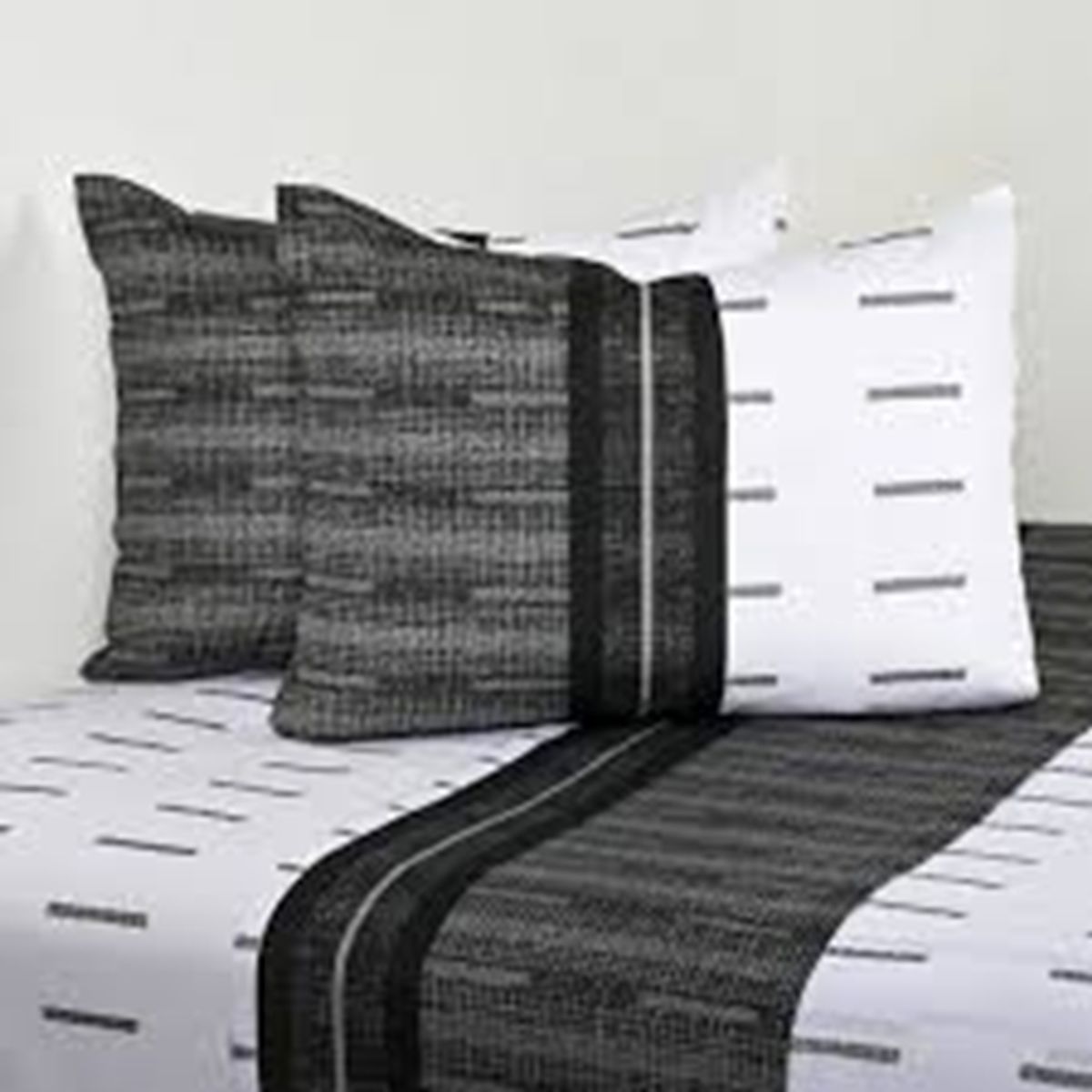 GENERICO - Sabanas Cannon 2 plazas 144 hilos vías negro color alba