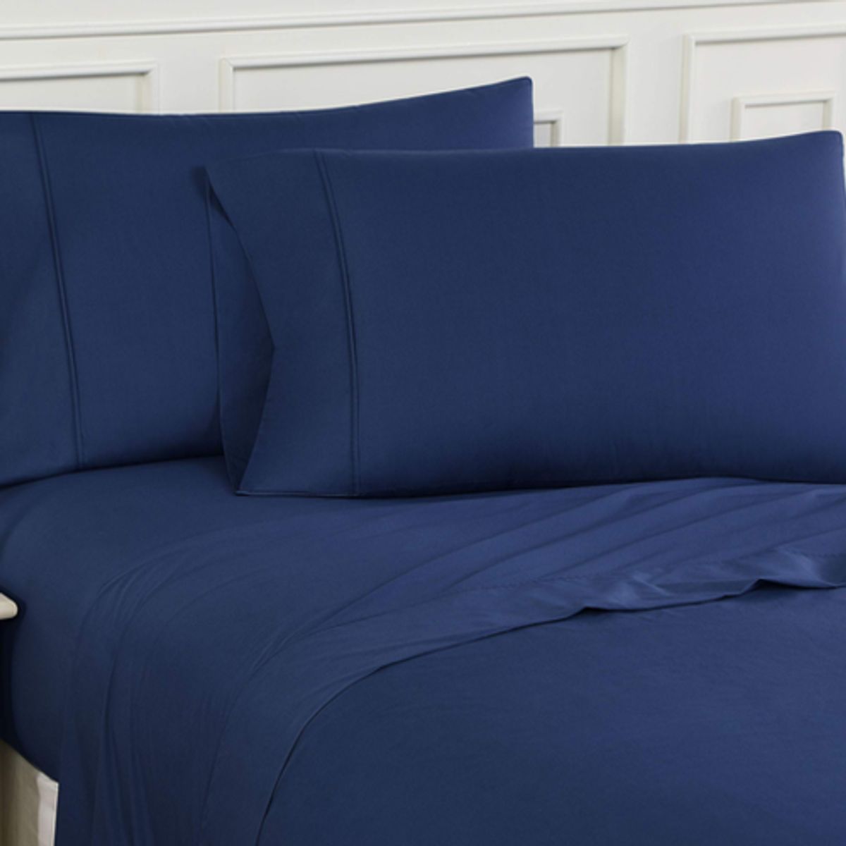 GENERICO - Juego sabanas polar 2 plazas 4 pzas varios colores azul oscuro