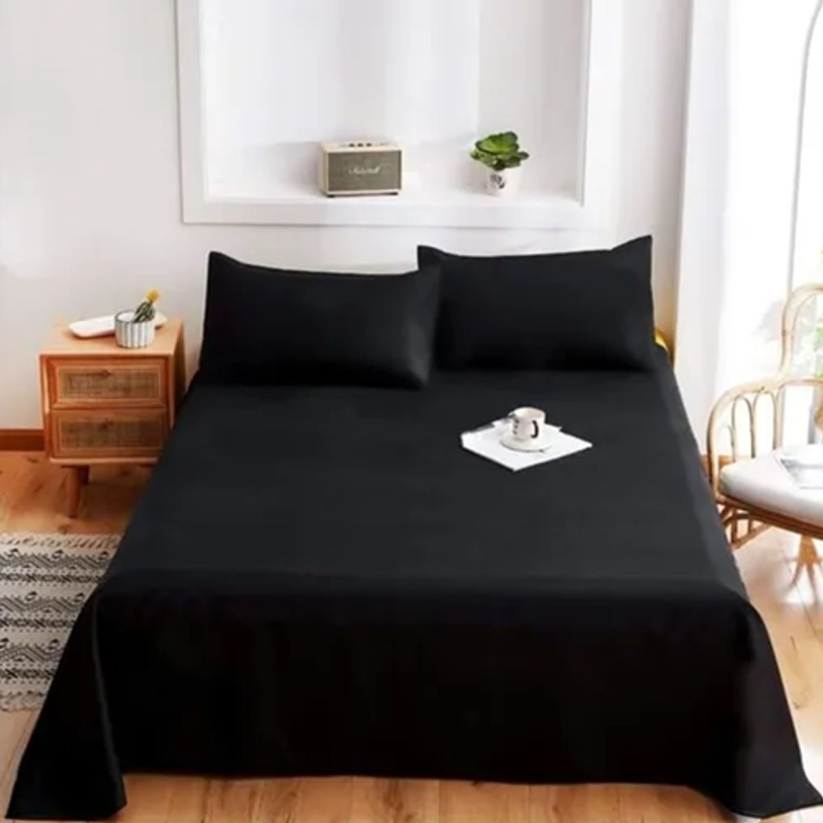 GENERICO - Sabana 1 plaza algodon 144 hilos