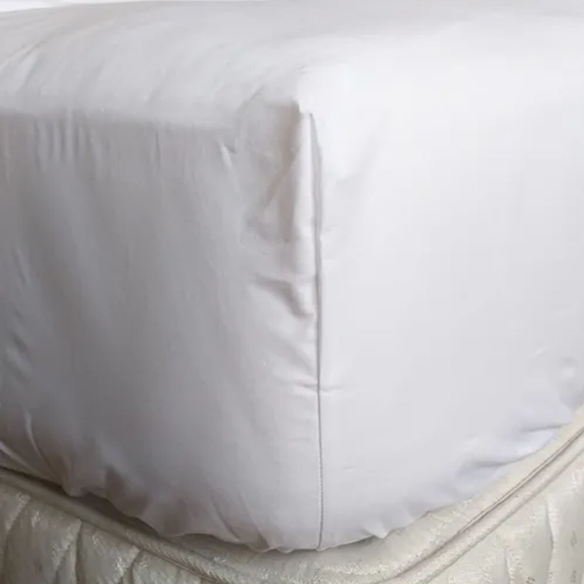 GENERICO - Sabana bajera elasticada 2 plazas blanco 200 hilos