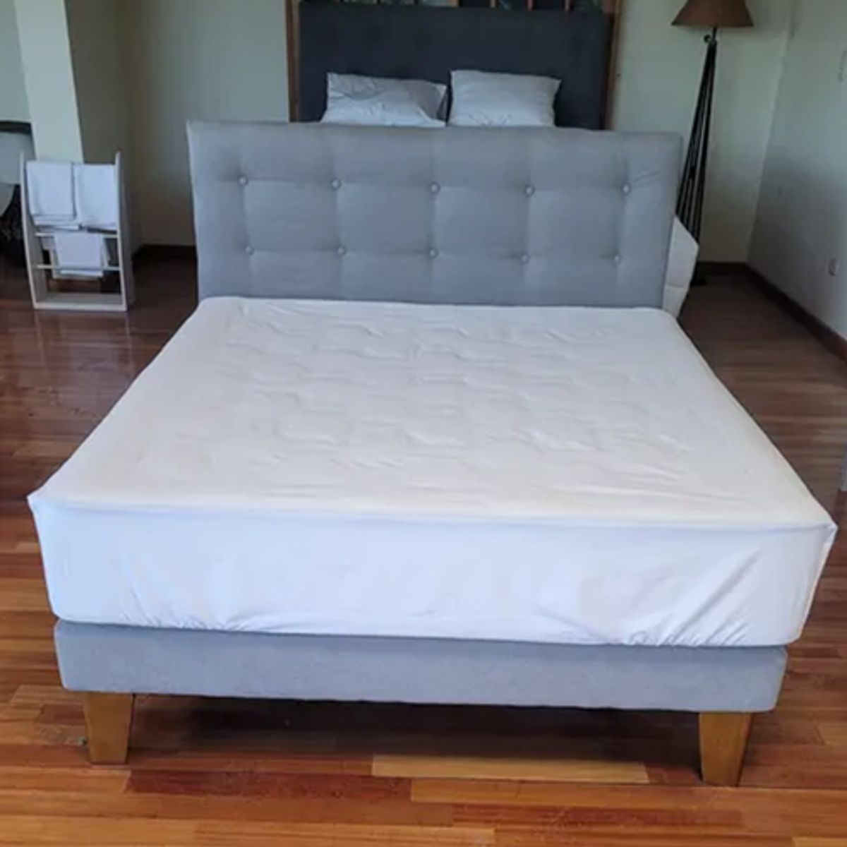 GENERICO - Sabana bajera elasticada 2 plazas blanco 200 hilos