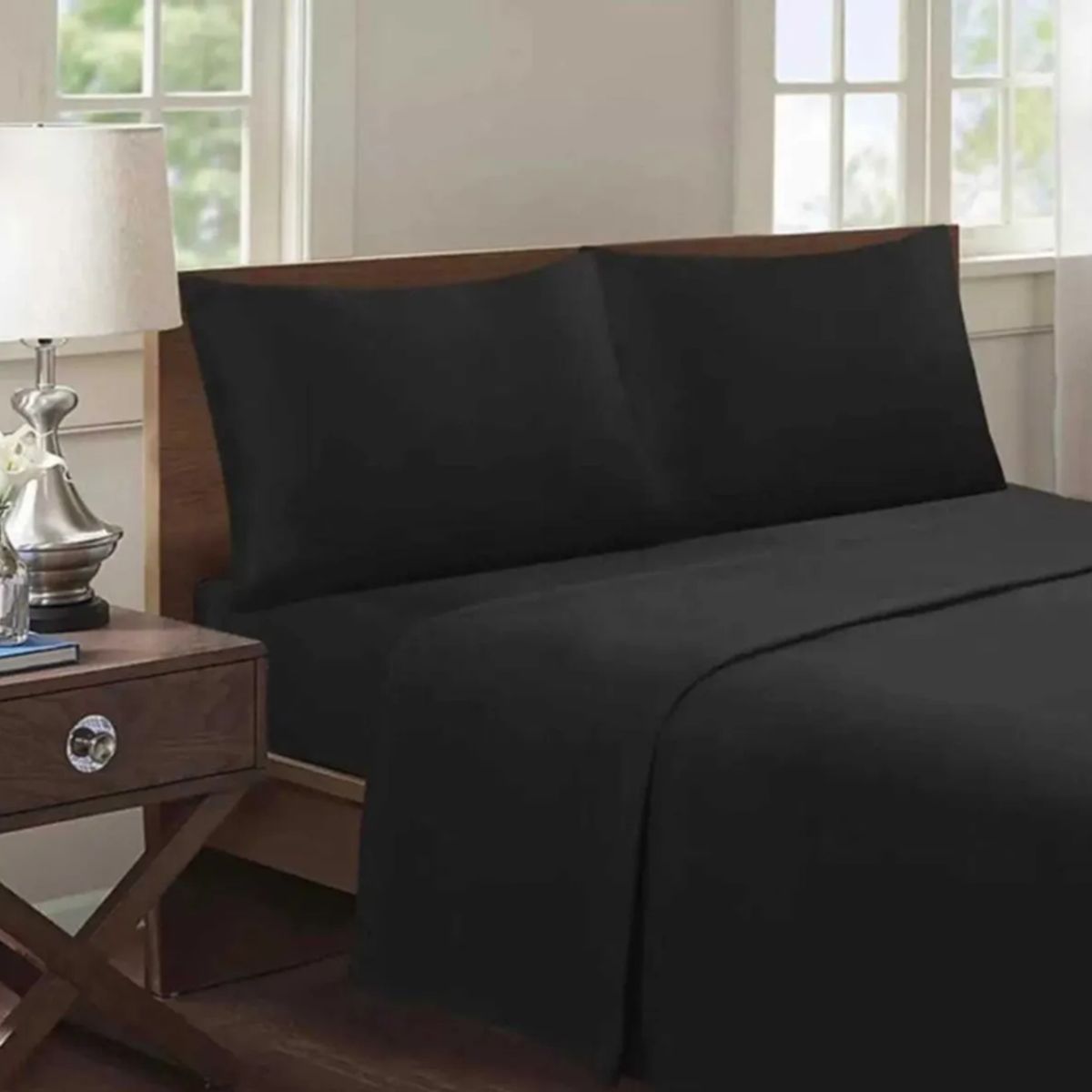 GENERICO - Juego sabana poliéster 2 plazas 4 piezas