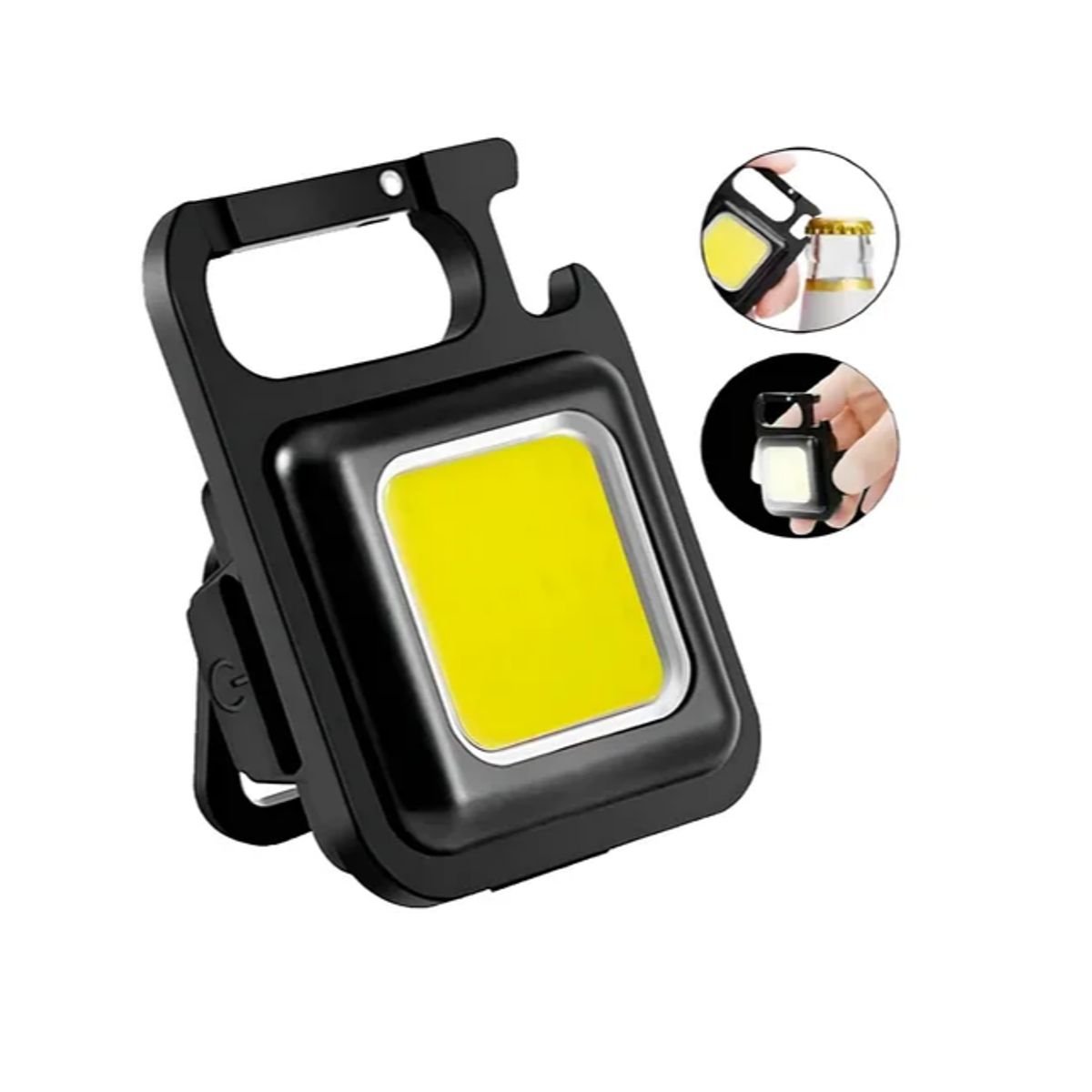 GENERICO - Mini llavero de emergencia con abridor de linterna táctica LED