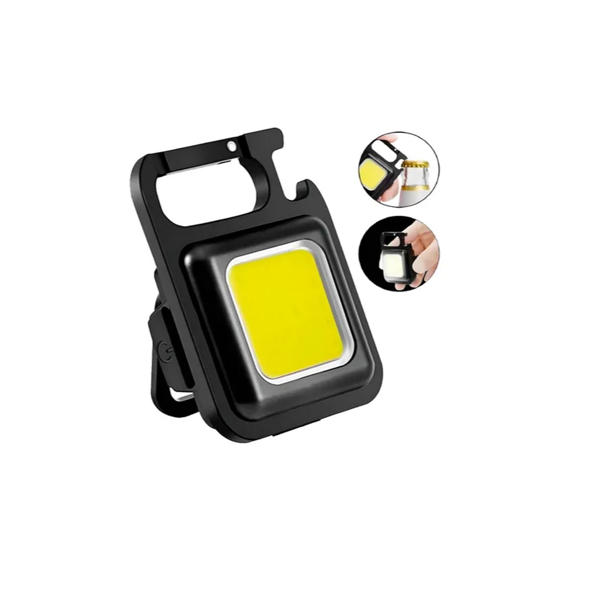 GENERICO - Mini llavero de emergencia con abridor de linterna táctica LED