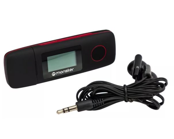 MONSTER Reproductor MP3 16GB Audio - Rojo