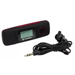 MONSTER - Reproductor MP3 16GB Audio - Rojo